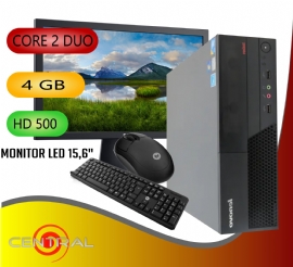 COMPUTADOR INTEL CORE 2 DUO  4GB RAM HD500 MONITOR 19 TECLADO E MOUSE