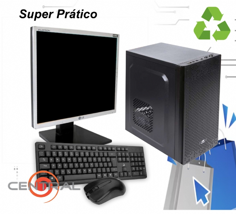 COMPUTADOR SUPER PRATRICO INTEL I3 8GB DDR3 SSD 120